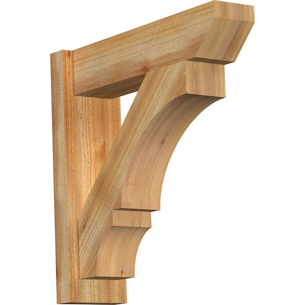 Ekena Millwork Balboa Slat Rough Sawn Outlooker, Western Red Cedar, 6"W x 22"D x 22"H OUT06X22X22BOA06RWR - main